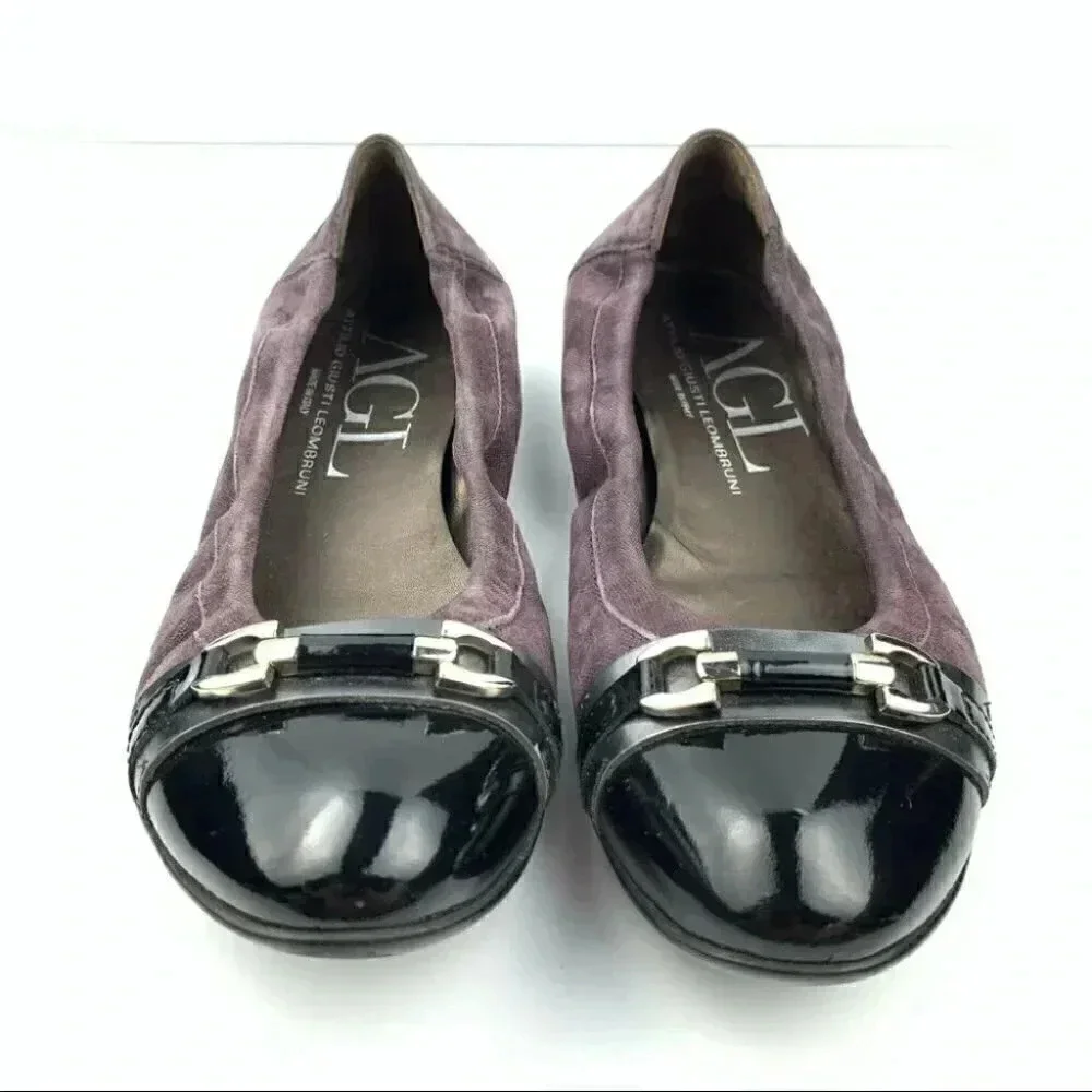 AGL Attilio Giusti Leombruni flats size 37.5 7.5